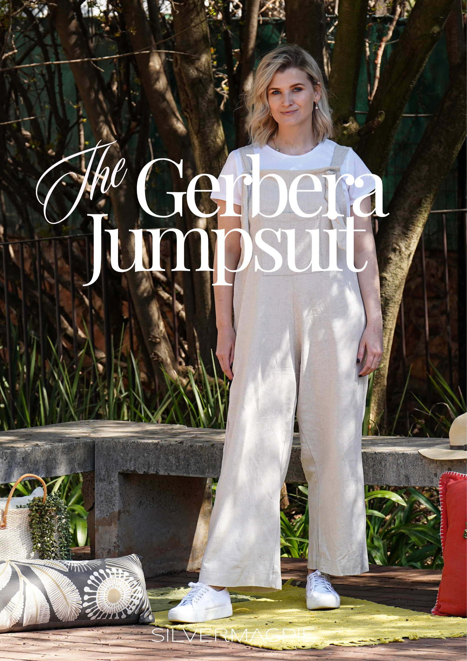 The Gerbera Jumpsuit - Linen Blend – Silver Magpie